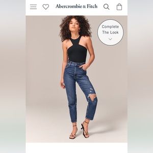 Abercrombie and Fitch High Rise Mom Jeans